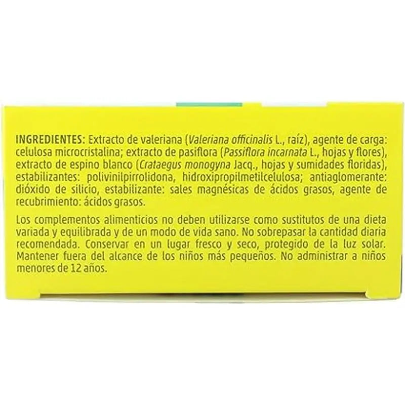 Aquilea Enrelax Forte 500 mg Valeriana + Espino Blanco + Pasiflora, 30 comprimidos