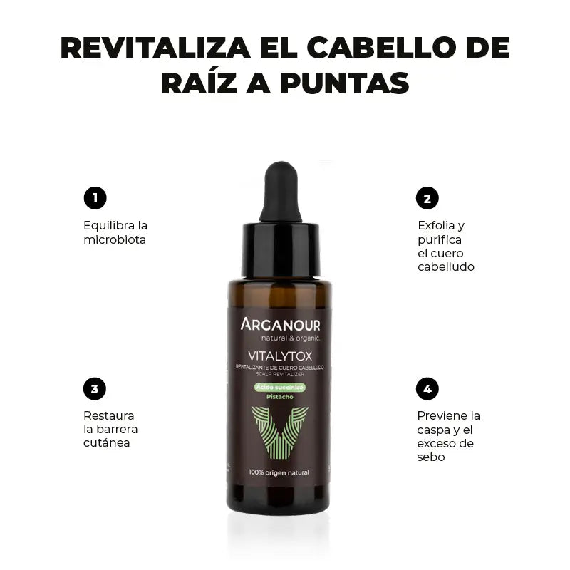 Arganour Capilar Vitalytox - Revitalizante De Cuero Cabelludo , 50 ml