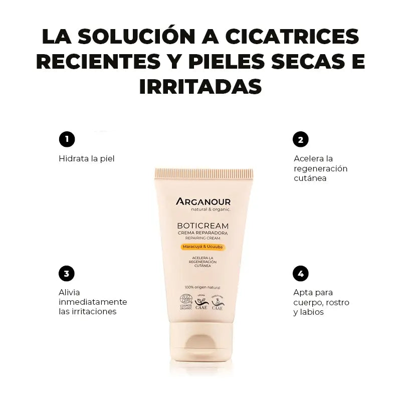 Arganour Corporal Boticream Crema Reparadora, 40 Ml
