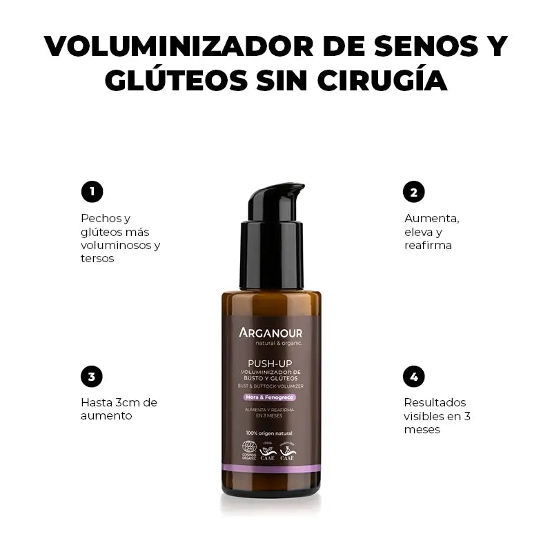 Arganour Corporal Push Up Voluminizador De Pechos Y Glúteos, 100 Ml