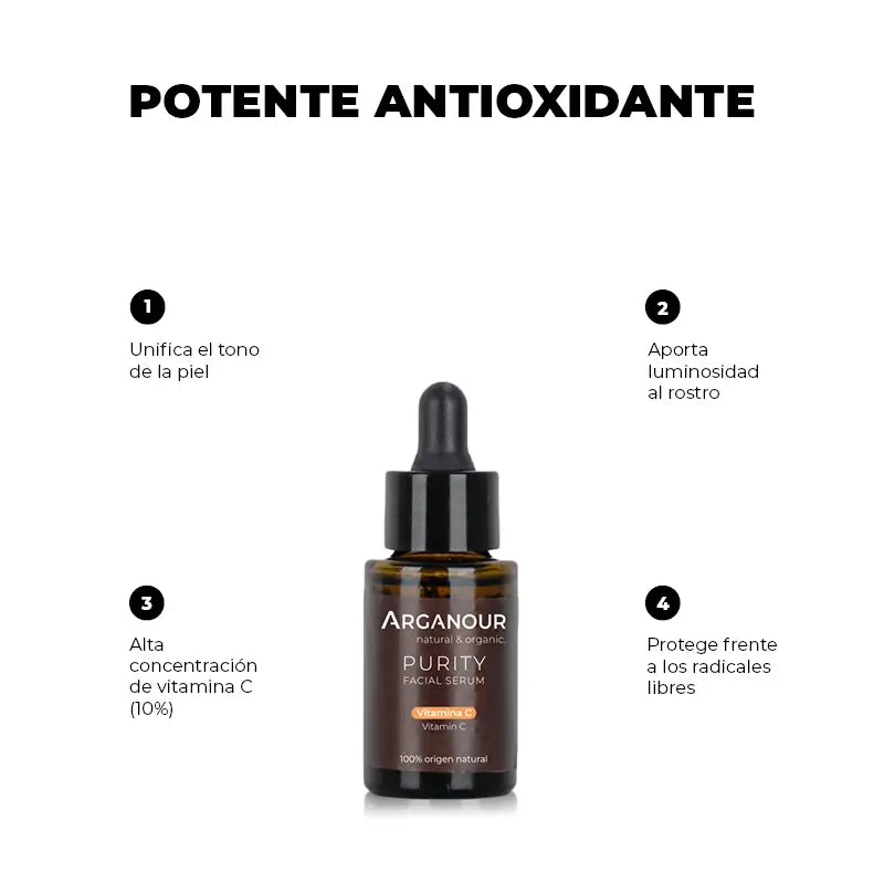 Arganour Facial Sérum Facial Purity Vitamina C, 30 Ml