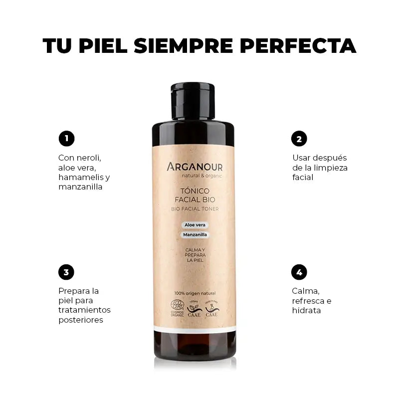 Arganour Facial Tónico Facial, 250 Ml
