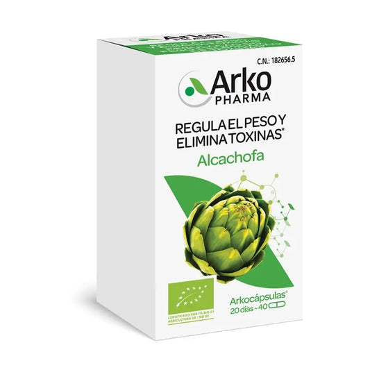 Arkopharma Arkocápsulas Alcachofa Bio, 40 Cápsulas