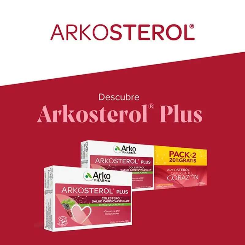 Arkopharma Arkosterol Plus Pack, 60 cápsulas