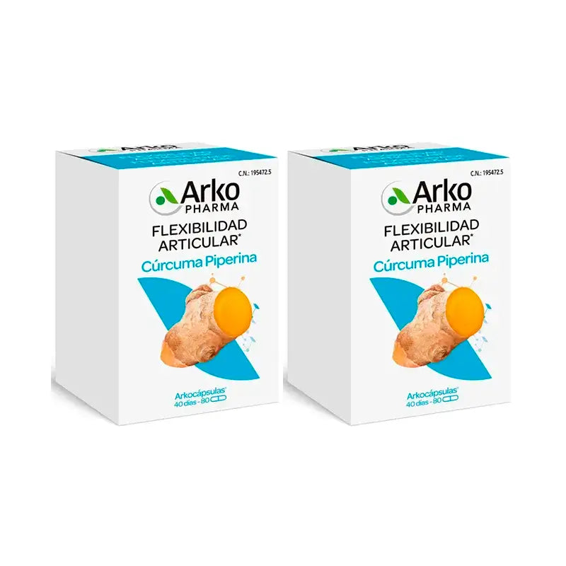 Arkopharma Curcuma, 2X80 Arkocapsulas Bio