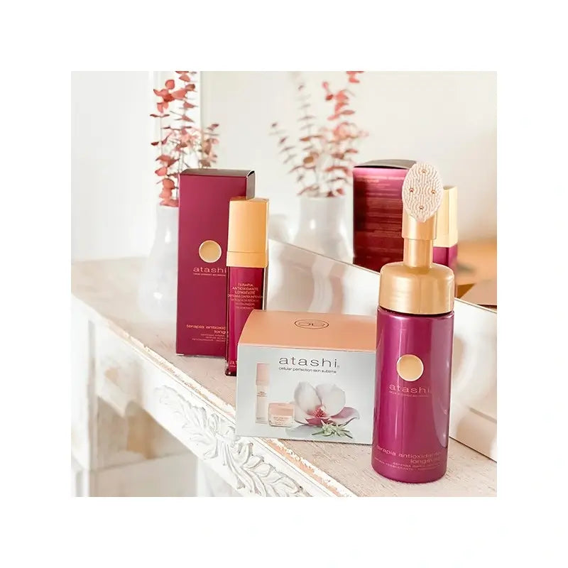Atashi Antioxidante Longetive Espuma Limpiador Purificante Ácigo Glicólico 150 Ml
