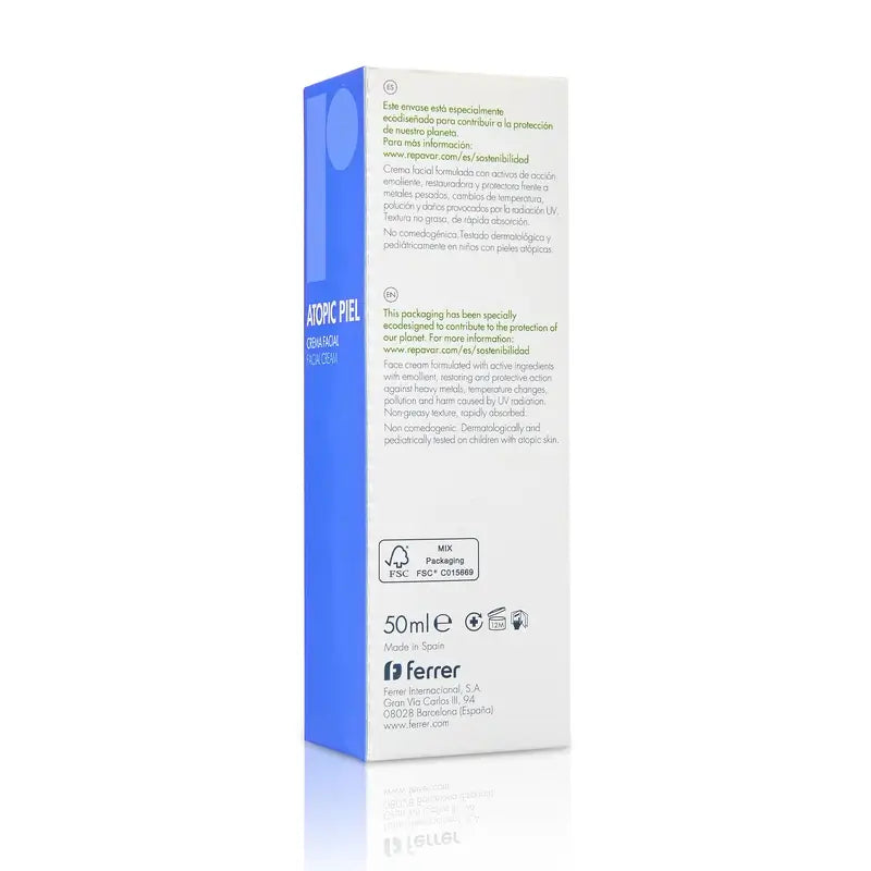 Repavar Crema Atopic Piel Facial 50 ml