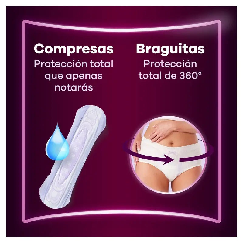 Ausonia Discreet Compresas para Pérdidas de Orina Ultra Día y Noche, 12 Unidades