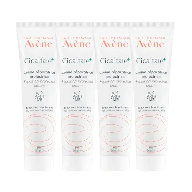 Avene Cicalfate Crema Reparadora, Pack 4 x 100 ml