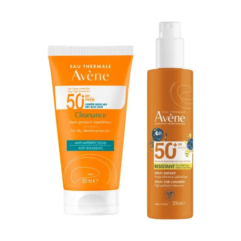 Avene Cleanance Spf 50+ 50 Ml + Spray Familia Spf50+ 400 Ml