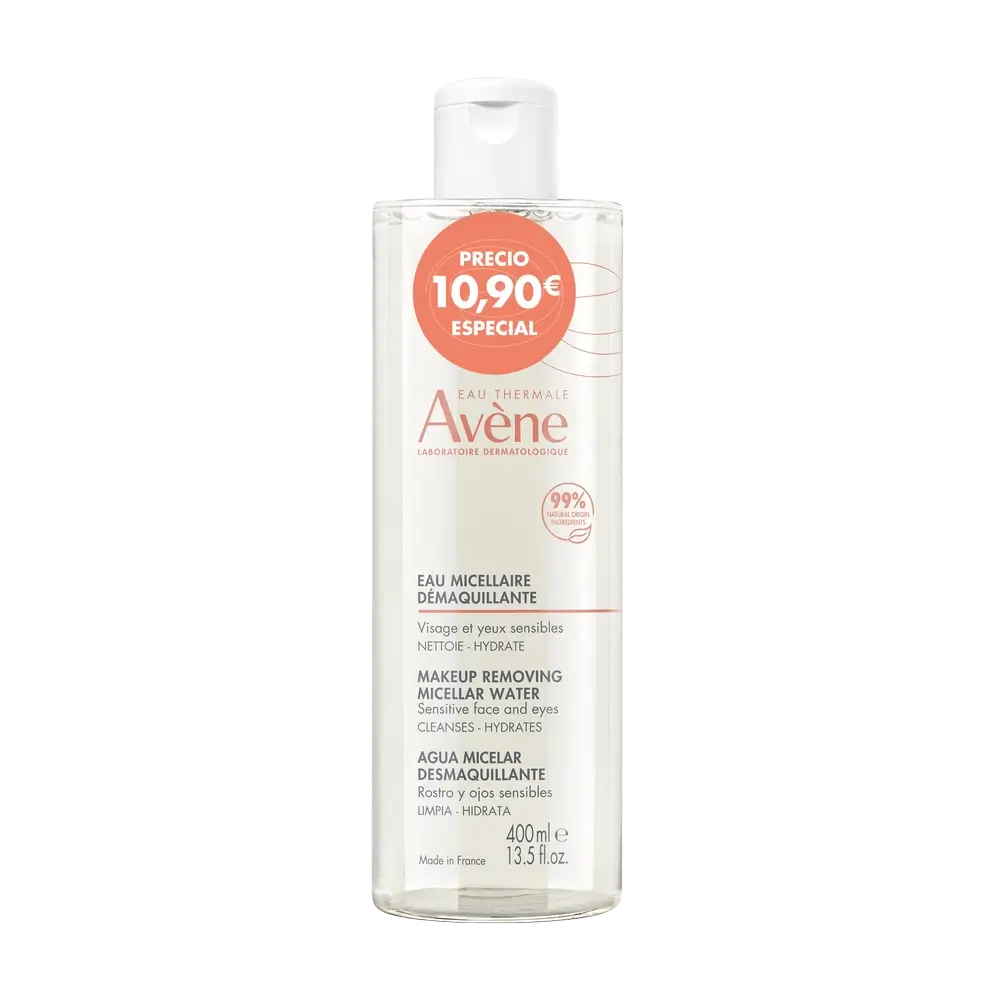 Avene Eau Thermale Agua Micelar Desmaquillante, 400 ml