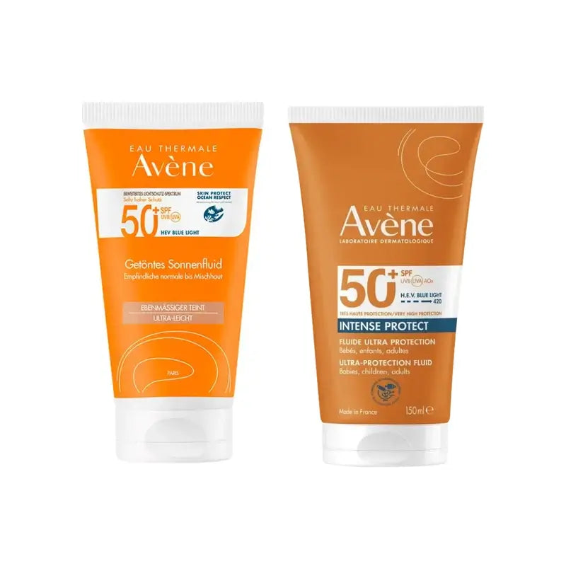 Avène Fluido Spf 50+ Color 50 Ml + Intense Protect Spf50+ 150 Ml