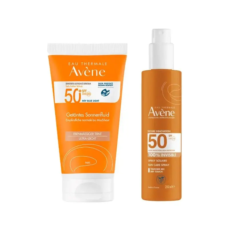 Avène Fluido Spf 50+ Color 50 Ml + Spray Invisible Spf 50 200 Ml