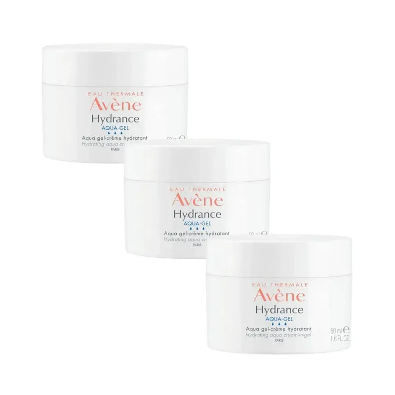 Avene Hydrance Aqua Gel Crema, 3X50 Ml