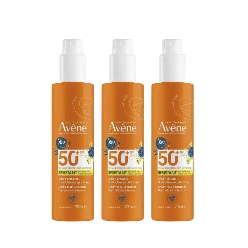 Avène Solar Spray Niños Spf 50+, 3 x 200 ml