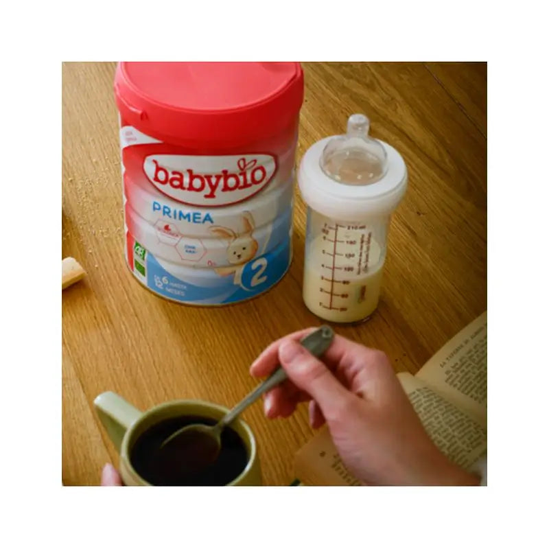 Babybio Primea 2 Leche de Vaca Continuacion 6-12 Meses, 800 gr