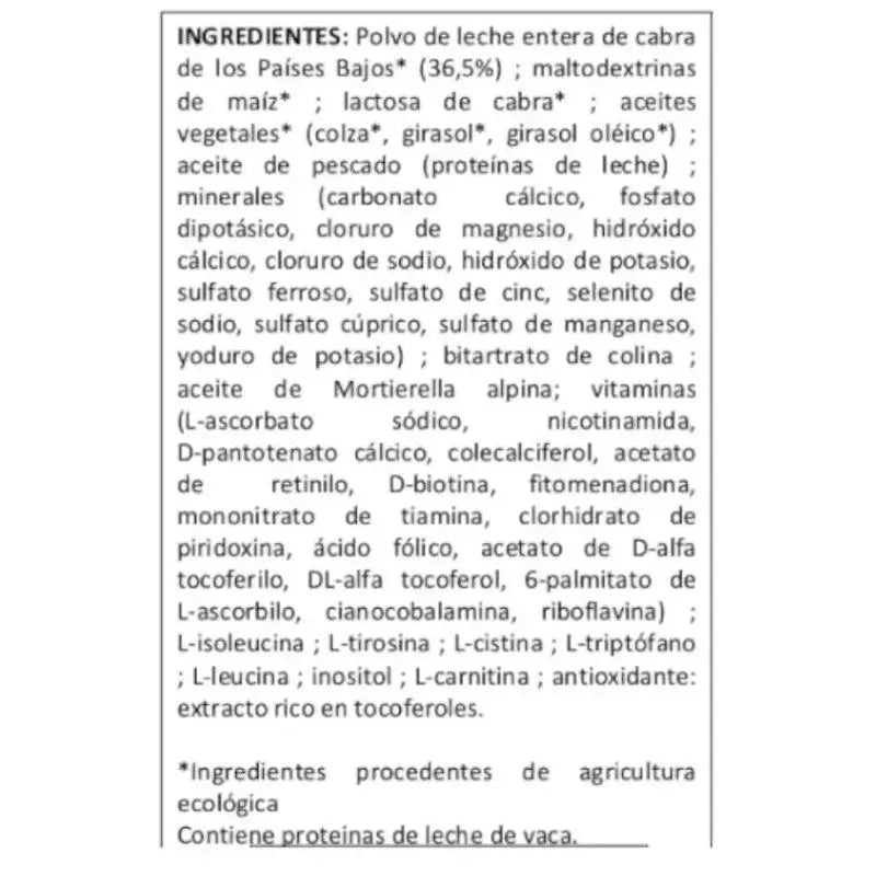 Babybio Caprea 1 Leche de Cabra 0-6 Meses, Pack 12 x 800 gr