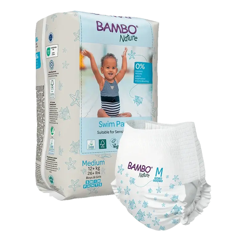 Bambo Nature Pañales de Agua Talla M (+12G), 12 Unidades