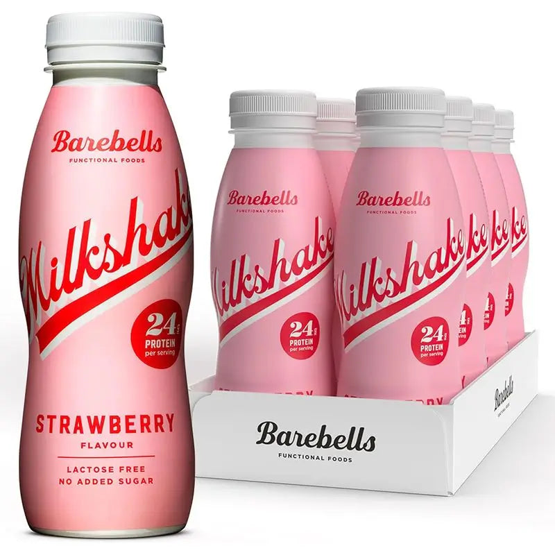 Barebells Pack Milkshake Strawberry, 8 uds x330 ml