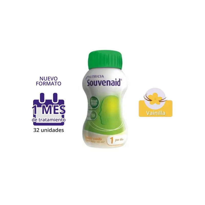 Nutricia Souvenaid Batidos Sabor Vainilla, 32 unidades x 125 ml