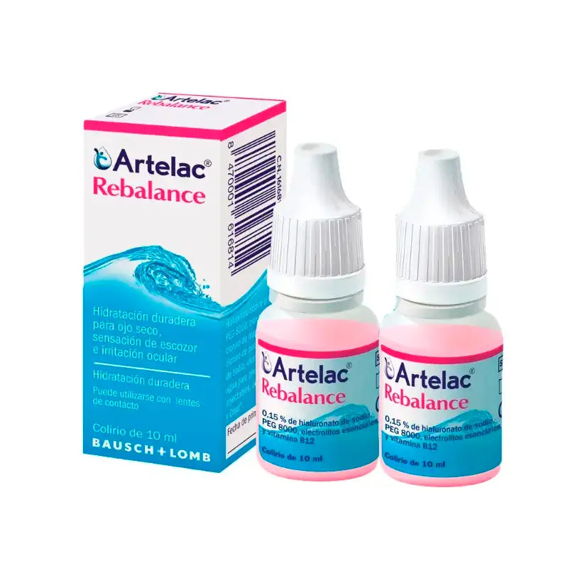 Bausch & Lomb Artelac Rebalance Gotas Oculares Esteriles 2 x 10 ml