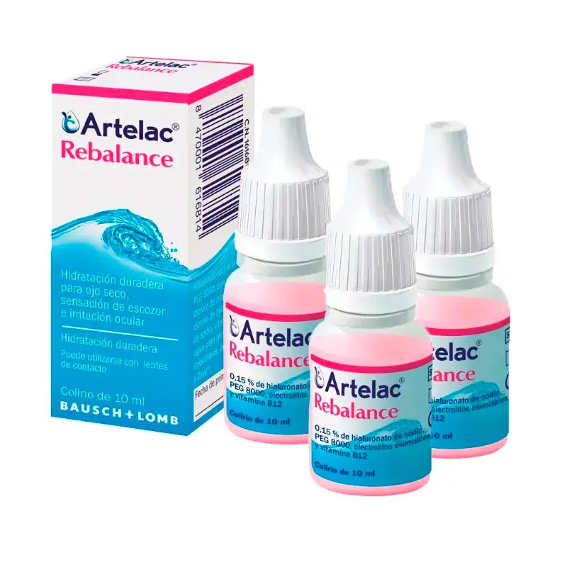 Bausch & Lomb Artelac Rebalance Gotas Oculares Esteriles 3 x 10 ml