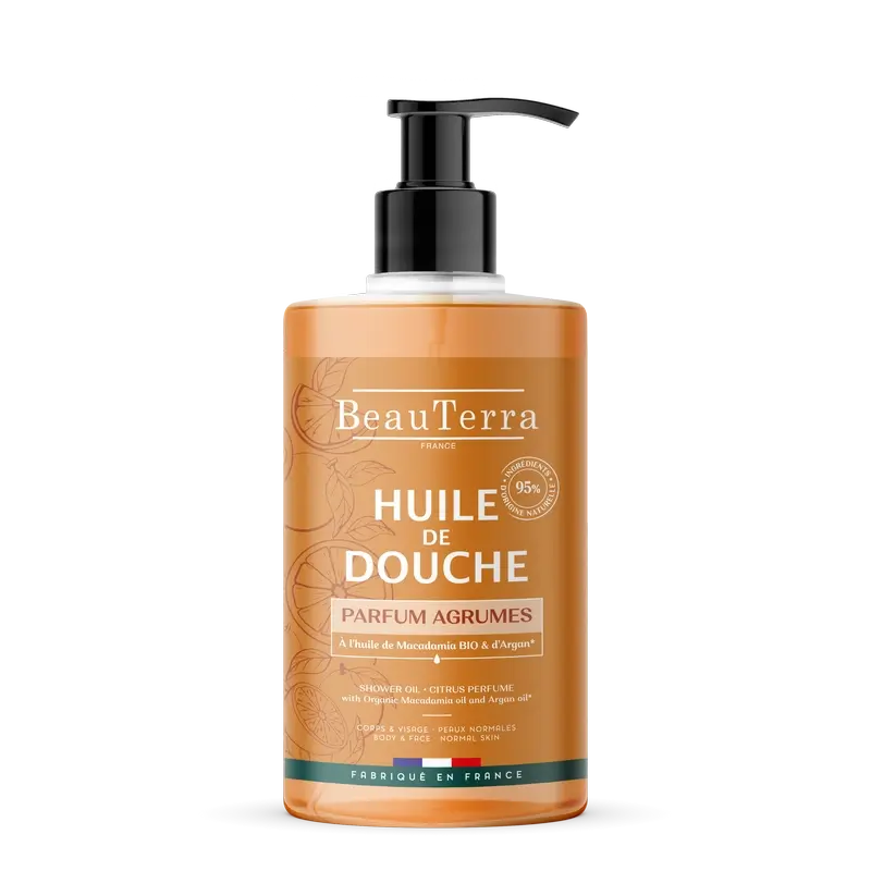 Beauterra Aceite De Ducha Naranja-Mandarina, 750 ml