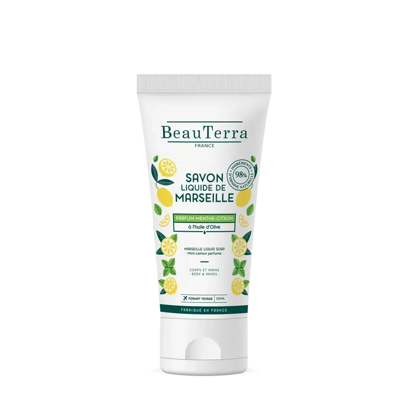 Beauterra Higiene Corporal Jabón De Marsella Menta-Limón 100 Ml