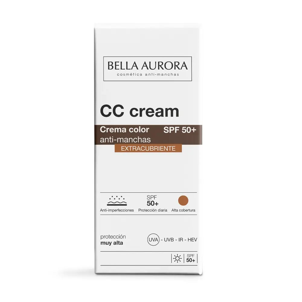 Bella Aurora Cc Cream Spf50+ Extra Cubriente , 30 ml.