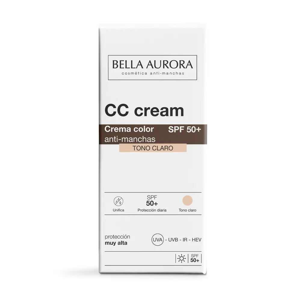 Bella Aurora CC Cream SPF 50+ Tono Claro 30 ml