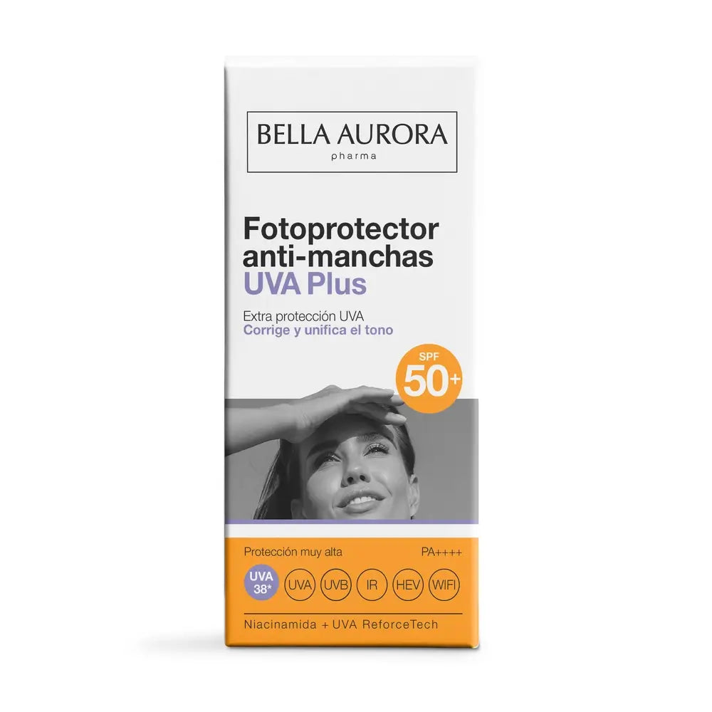 Bella Aurora Fotoprotector Solar Anti-Manchas Uva Plus Protect , 50 ml.