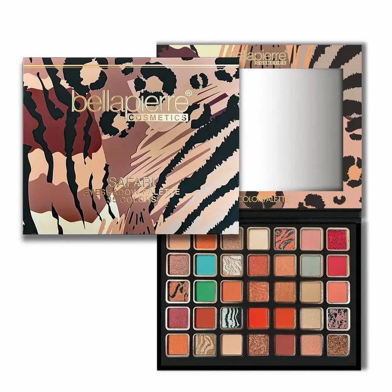 Bellapierre Cosmetics Safari Eyeshadow Palette, 35 Colors , 38 g