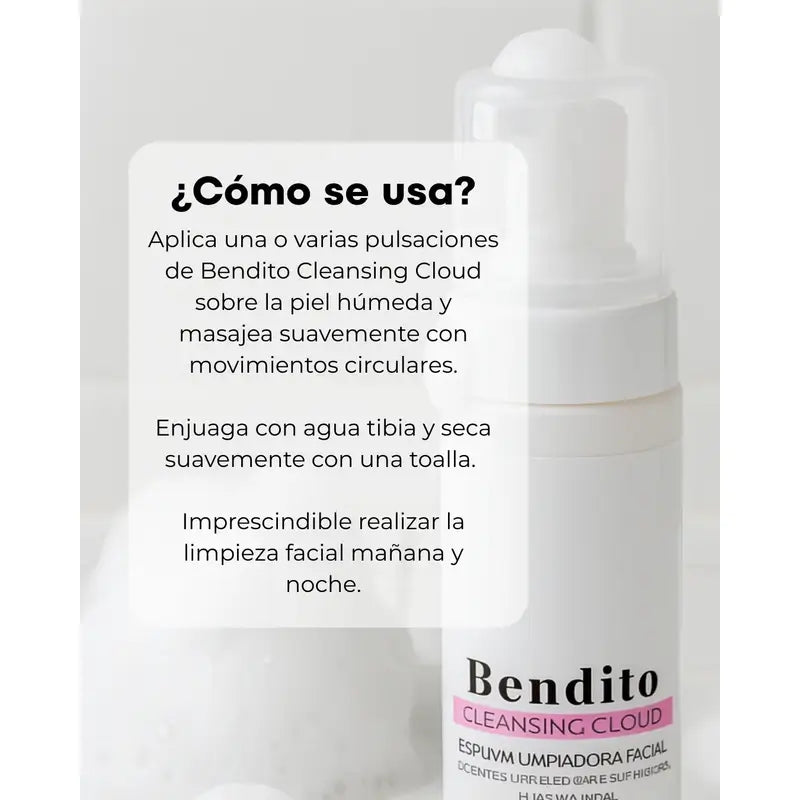Bendito Cleansing Cloud Espuma Limpiadora, 150 ml
