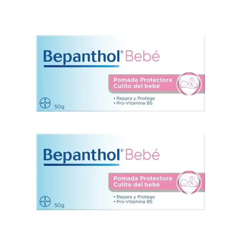 Bepanthol Bebé Pomada Protectora, 2X50 Gr