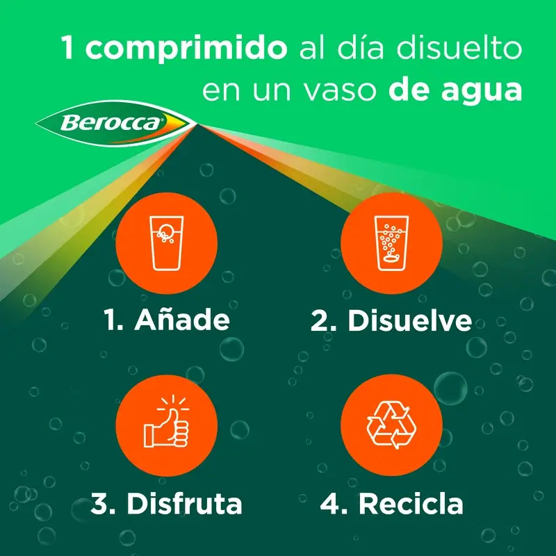 Berocca Performance Naranja, 30 Comprimidos Efervescentes
