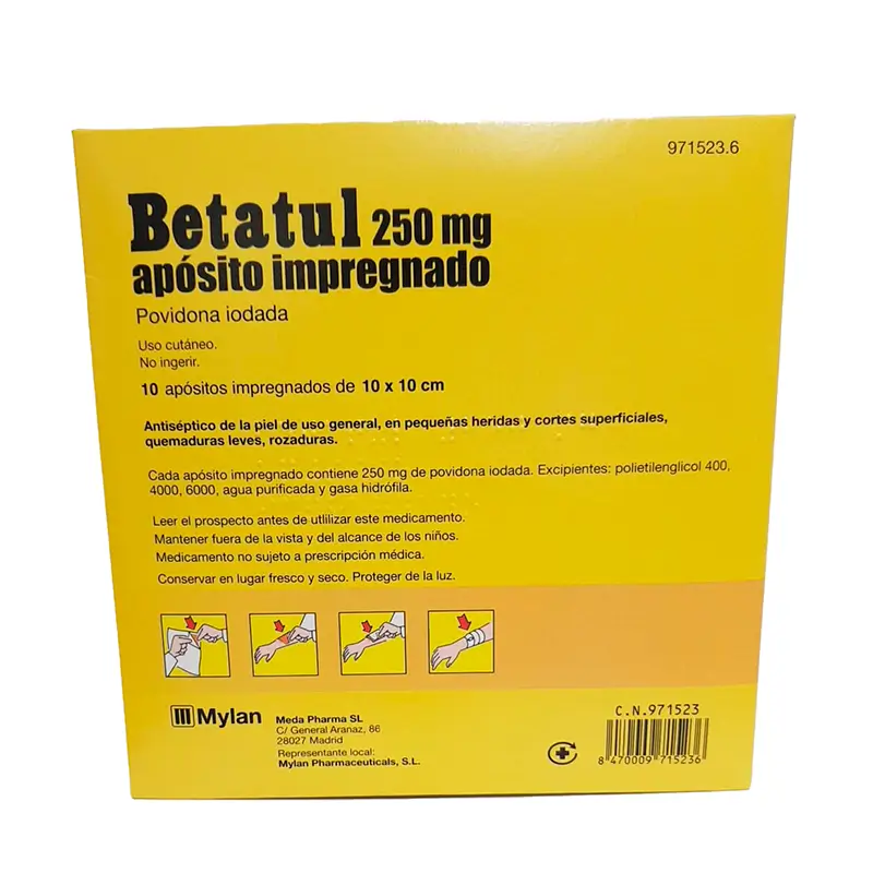 Betatul 200 Miligr 10 Apósitos