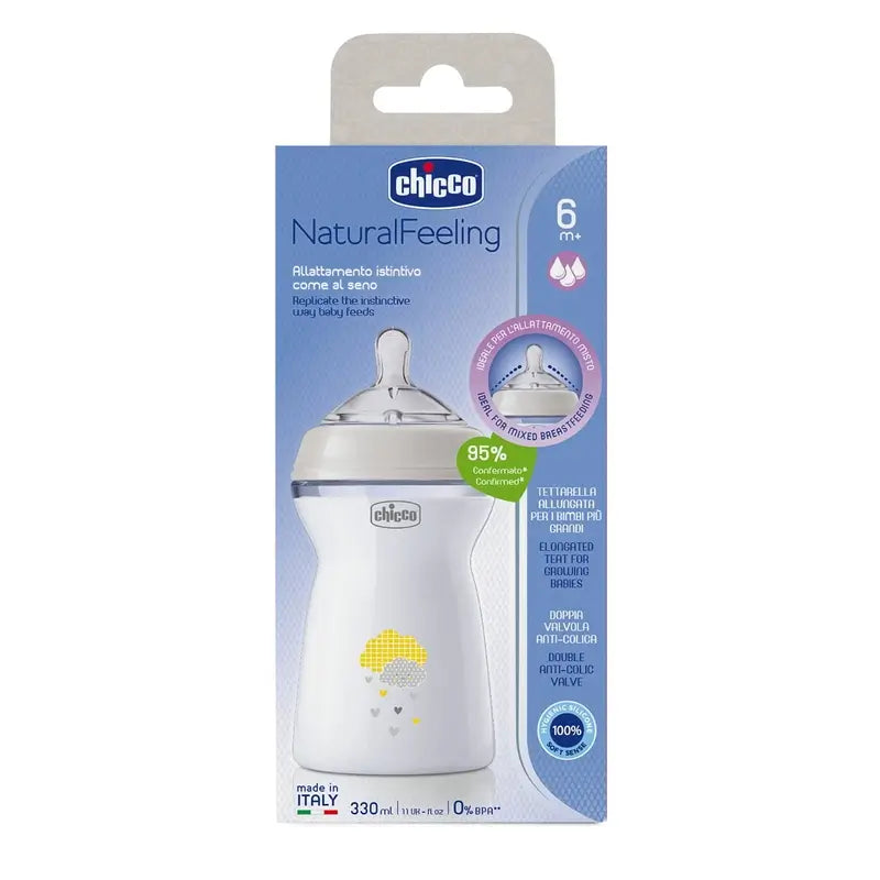 Chicco Biberón Naturalfeeling Flujo Rápido 330Ml 6 M+