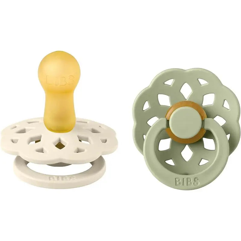 BIBS 2 Chupetes Boheme Ivory/Sage6/12 Meses