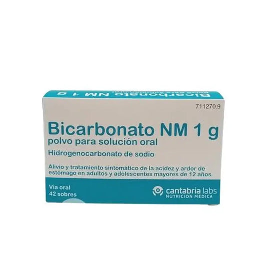 Bicarbonato NM 1 gr Polvo para Solución Oral 42 Sobres