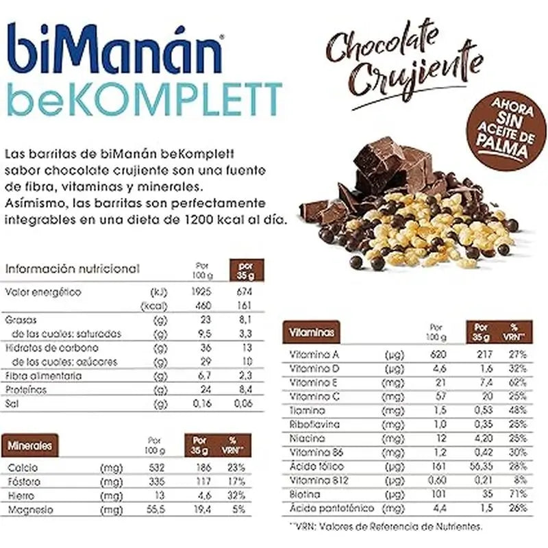 biManán Snack Bombon Crujiente 4 Barritas x 25 gr