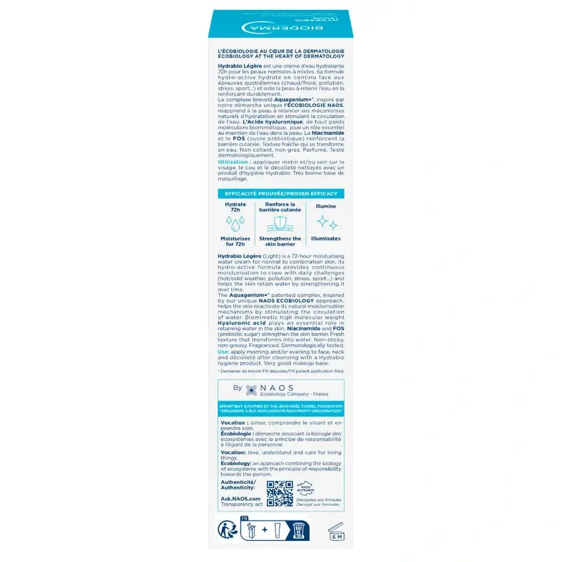 Bioderma Hydrabio Crema Ligera, 40 ml