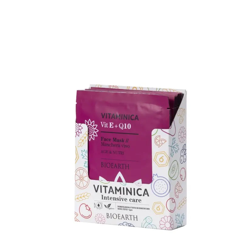 Bioearth Mascarilla Facial Vitamina E Y Coenzima Q10 Age And Nutri, 15 ml