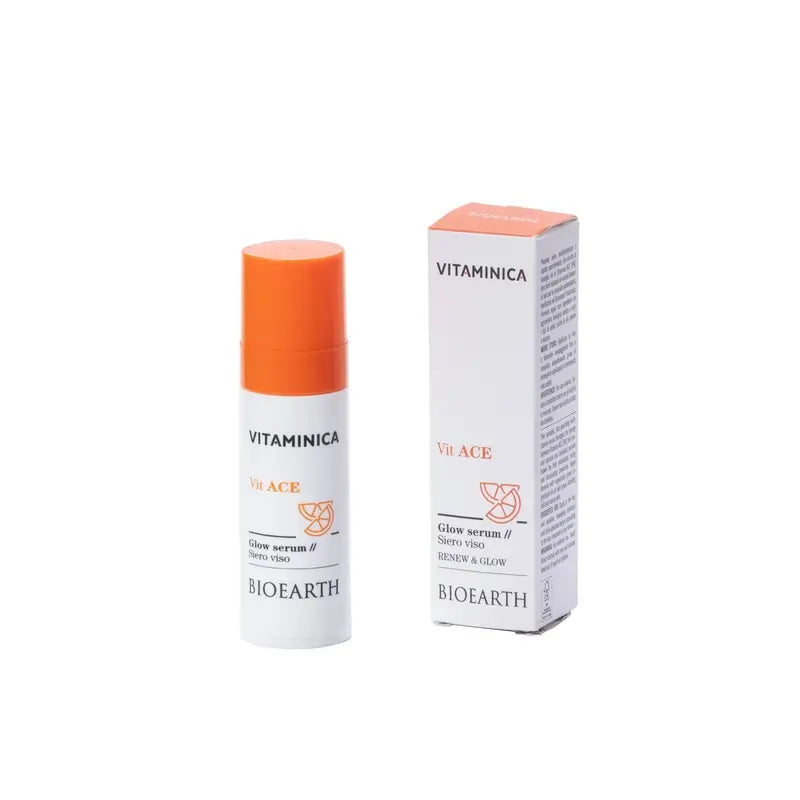 Bioearth Serum Iluminador Facial Vitamina A, C Y E, 30 Ml