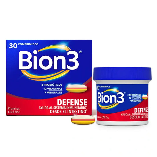 Bion3 Defense Multivitamínicos, 30 Comprimidos