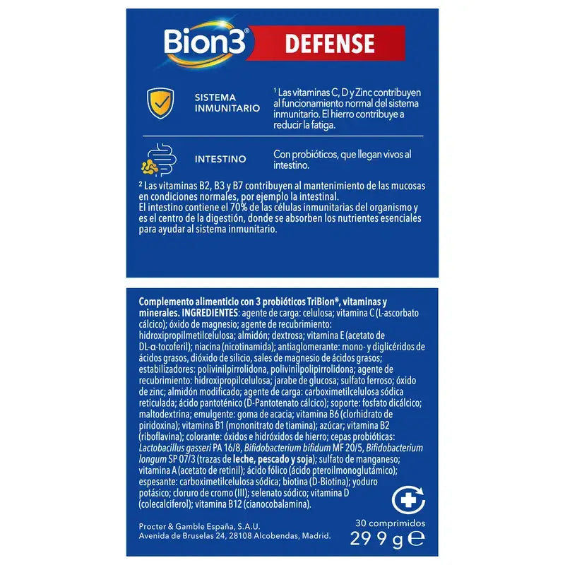 Bion3 Defense Multivitamínicos, 2x30 comprimidos