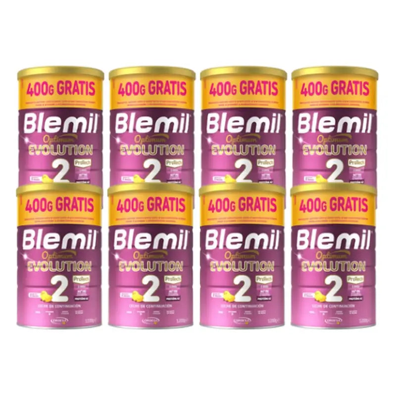 Blemil Optimum Evolution 2 Leche de Continuación Precio Especial, 8X1200 gr