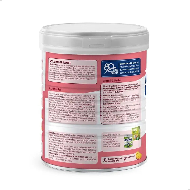 Blemil Plus Forte 2, Pack 2 unidades de 800 gr