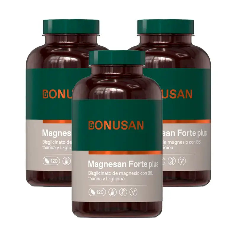 Bonusan Magnesan Forte Plus Pack 3 x 120 Comprimidos