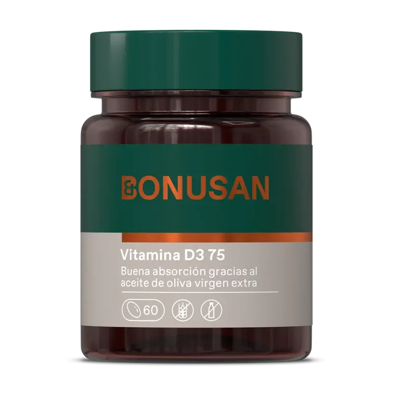 Bonusan Vitamina D3 Forte 75 , 60 perlas