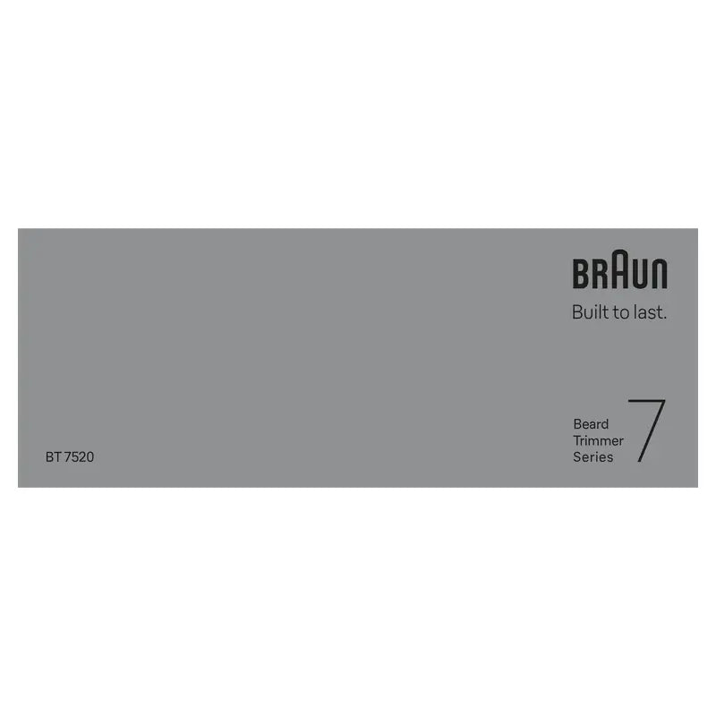 Braun Series 7 Recortadora Barba 40 Longitudes Bt7520